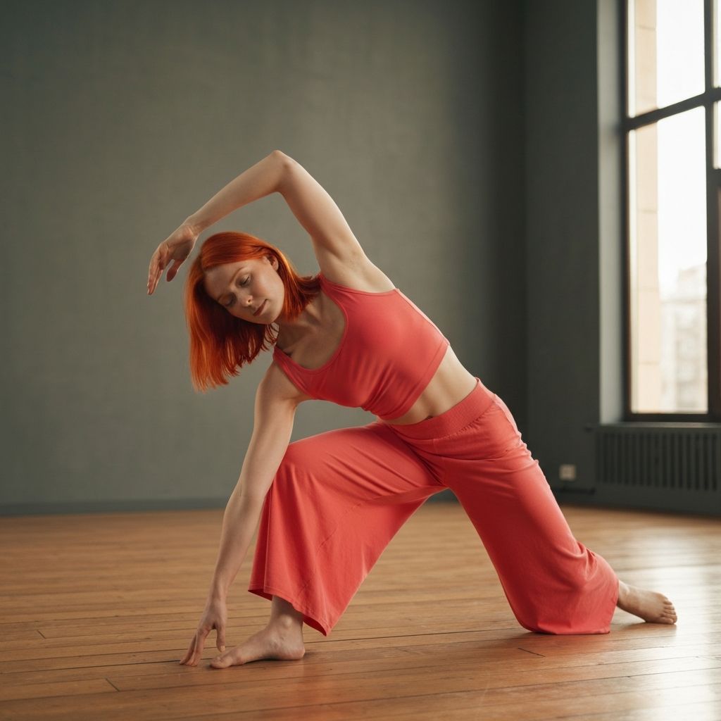 Person bei achtsamen Dehnübungen